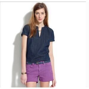 Madewell Cut Off Denim Shorts in Bright Hyacinth Size 26